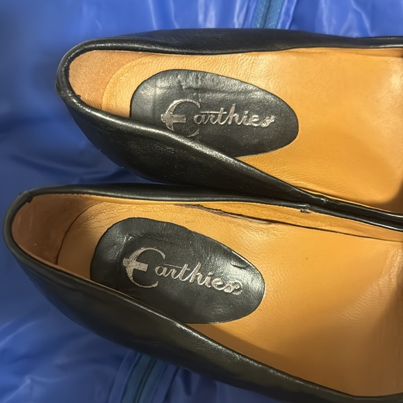 Black thick heel shoes, comfortable cushion, size 7/8 - Picture 3 of 5